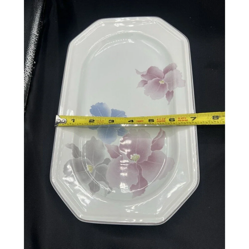 Mikasa Continental Beau Monde F3007 Octagonal Serving Platter 11.5” Orchid Japan